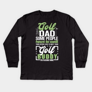 Golf Dad Kids Long Sleeve T-Shirt